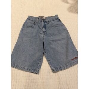 Jnco Vintage Blue Denim Jean Shorts Size 30 Made In USA